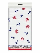 Nautical Plastic Tablecover 54 x 84 - £4.17 GBP