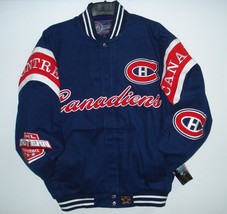 NHL Montreal Canadiens Hockey Embroidered Cotton Twill Jacket  S JH Design - $119.99