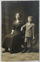 Rppc Berwick Pa Mother &amp; Child Martha Canouse Heck, Son Lawrence Postcard O2 - £23.68 GBP