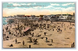 Busy Beach View From Million Dollar Pier Atlantic CIty NJ UNP DB Postcard W11 - $3.51