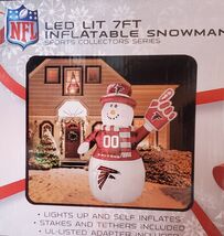 Atlanta Falcons NFL Snowman 7Ft Tall Inflatable - $138.59