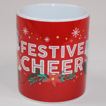 Disney 2021 Christmas Coffee Mug Mickey And Minnie Mouse Festive Cheer 8 oz Cup - £6.58 GBP