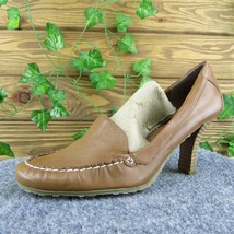 Bandolino Erica Women Pump Heel Shoes Brown Leather Size 7.5 Medium - £19.78 GBP