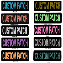 Custom Patch w/Glitter Letters for Dog Vest, Harness | Bling Text | Personalized - £3.88 GBP+