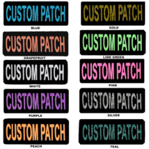 Custom Patch w/Glitter Letters for Dog Vest, Harness | Bling Text | Personalized - £3.92 GBP+