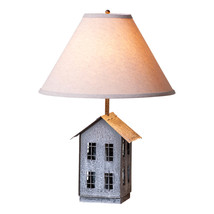 Irvins Country Tinware House Lamp with  Linen Shade - £93.06 GBP