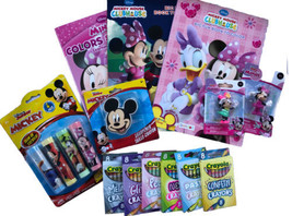 Mickey Mouse Activity Bundle for Kids - Lot of 13, Crayons Coloring &amp; more! - £18.47 GBP