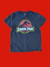 Jurassic Park Tee Paint Splatter Universal Studios Graphic T Shirt Mens ... - £11.39 GBP