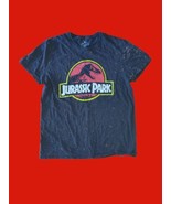 Jurassic Park Tee Paint Splatter Universal Studios Graphic T Shirt Mens ... - $14.25