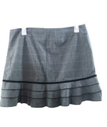 Speckless Gray &amp; Blue Plaid Skirt with three layers of ruffles Size 11 - £11.91 GBP
