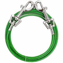 MPP Small Dog Tie Out Vinyl Coated Twin Swivel Outdoor Cable Restraint H... - $14.15+