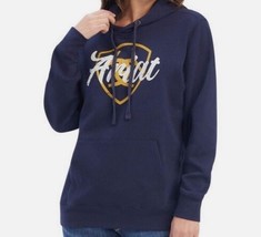 Ariat® Ladies R.E.A.L Shield Logo Navy Pullover Hoodie 10041679 Size Medium - $39.99
