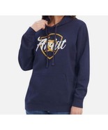 Ariat® Ladies R.E.A.L Shield Logo Navy Pullover Hoodie 10041679 Size Medium - $734.82 MXN