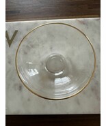 Bormioli Rocco Round Assiette Soup Bowl 5.5” Gold Clear Glass - $319.69 MXN