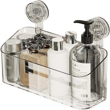 Shower Caddy, Suction Cup Shower Organizer Bathroom Removable, Clear Whi... - $37.94