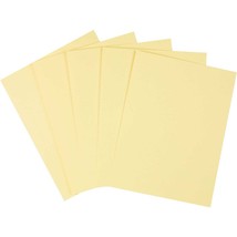 Staples Cover Stock Paper 67 lbs 8.5&quot; x 11&quot; Canary 250/Pack (82993) - $31.99