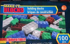 100 PC Make It Blocks Blocks Compatible Fits All Leading - $4.83