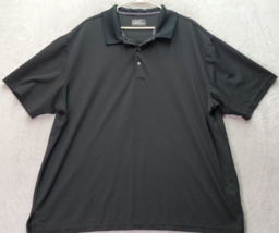 Ben Hogan Polo Shirt Men&#39;s 3XL Black Golf Performance Short Sleeve Logo Collared - £14.65 GBP