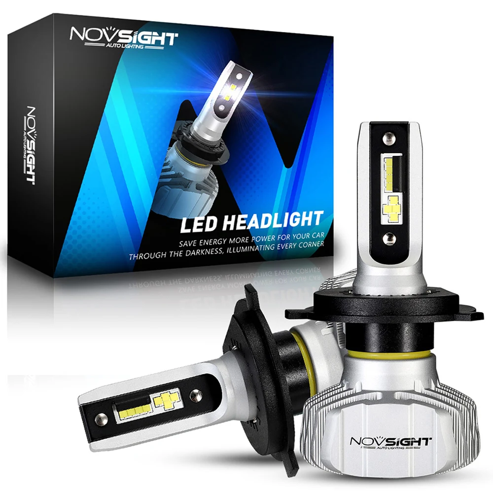 NOVSIGHT Motocycle LED Headlight H7 H4 Moto Headlamp 10000LM 6500K 12V 24V Led L - £246.75 GBP