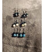 Crackle Drop Earrings - $16.00