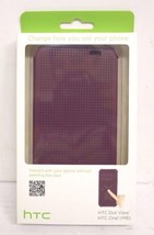 Genuine HTC One M8 Dot View Case Cover M100 - Purple 99H11474-00 - £5.38 GBP