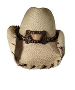 BULLHIDE MENS  FELT COWBOY HAT SIZE LARGE 3 1/2 &quot; BRIM WESTERN NEW NATUR... - $49.49