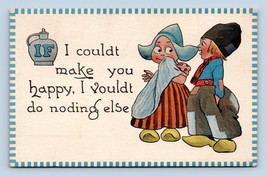 Olandese Comic Bambini If I Could Fare You Happy DB Cartolina N9 - £4.06 GBP