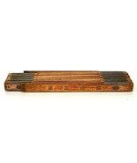 Vintage 72&quot; Lufkin No. X46 Extension Rule Folding Carpenter Ruler Brass ... - $16.82