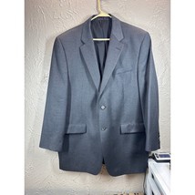 Lauren Ralph Lauren Mens Blazer Charcoal Gray Wool Career Professional S... - $932.02 MXN