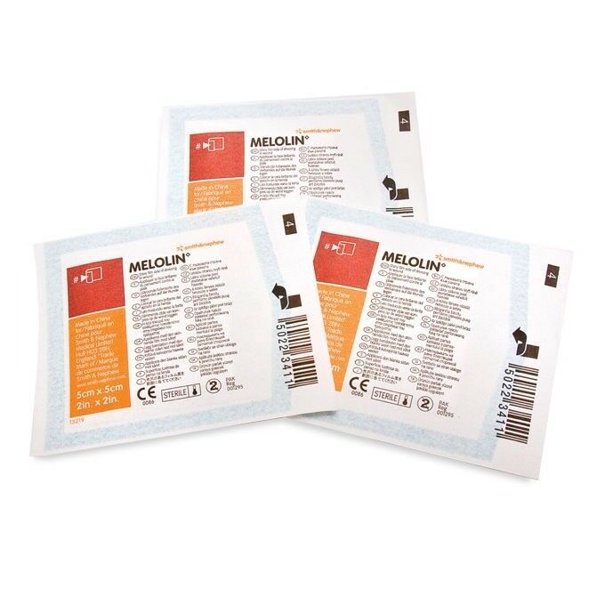 Melolin 5 cm x 5 cm Low Adherent Absorbent Dressing(s) - Wounds Abrasion... - $1.76+