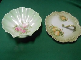 Beautiful 2 Serving DISHES 1 Soap Dis 1 Finger Dish Handpainted Signed BAIRD - £6.71 GBP