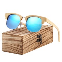 Barcur wood polarized sunglasses bamboo wooden sunglasses beach oculos de sol thumb200