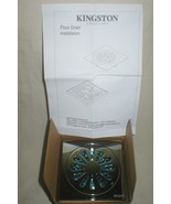 Kingston Sunburst 4 inch Square Polished Chrome Drain Cover BSF4161 C - £39.30 GBP