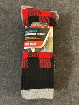 Dickies 3 Pairs Plaid Wool Blend Heavy Weight Steel Toe Crew Socks Size ... - £7.84 GBP