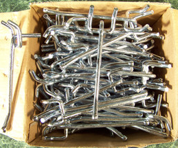 100pc 4 inch PEGBOARD HOOKS for 1/4&quot; Peg Board Zinc Plated 4&quot; Hook Heavy... - $39.99