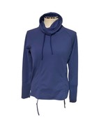 Lucy Blue Lean and Mean Cinch Pullover Funnel Neck Sweatshirt Size Medium - £16.82 GBP