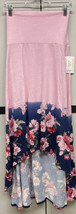 NEW 2.0 LuLaRoe Medium Pink to Blue Dipped Floral Knit Olivia Maxi Skirt... - £29.93 GBP