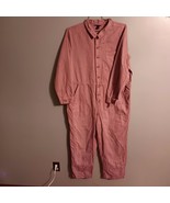 Universal Thread Women&#39;s Sz 16 Pink Button Long Sleeve Baggy Jumpsuit Gr... - €22,68 EUR