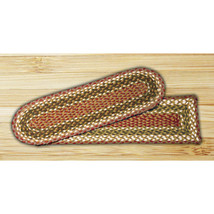 Earth Rugs Olive-Burgundy-Gray Rectangle Stair Tread - $35.98