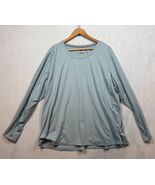 Ridgecut Toughwear Long Sleeve Shirt Grayish Blue Scoop Neck Casual Wome... - $11.75