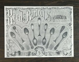 Vintage 1895 Reed Barton Silversmiths Silverwear Original Ad 1021 - £5.22 GBP
