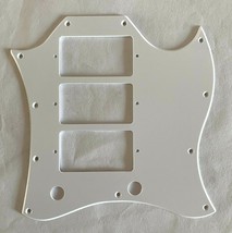 Electric Guitar Pickguard For Gibson US SG Standard 3 Pickup Style,1 Ply White - £12.54 GBP