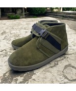 American Exchange Green Suede Boots Combat Chukka Winter Green Suede Men... - $33.23