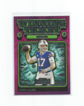 Josh Allen (Buffalo Bills) 2021 Panini Contenders Winning Ticket Insert #WT-JAL - £4.59 GBP