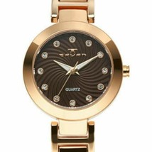 NEW Tavan 14002 Womens Siren Collection Brown Round Dial Steel Cute Petite Watch - £13.97 GBP