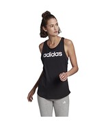 adidas womens Essential Loose Tank Top GL0566 Black/White  Size Small - £15.51 GBP
