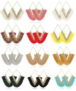 Tassel Earrings Set Wholesale Bohemian Jewelry Assorted Set Gold 12 Sets... - £27.17 GBP