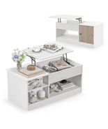 Modern Coffee Table with Lift Tabletop and Storage Compartments - Color:... - £122.68 GBP