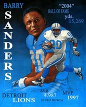 Barry Sanders 8X10 Photo Detroit Lions Football Picture Collage - £4.72 GBP