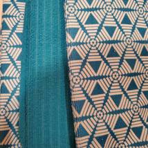 Microfiber Kitchen Towels, set of 3, Turquoise Geometric Triangle Hexagon Retro image 2